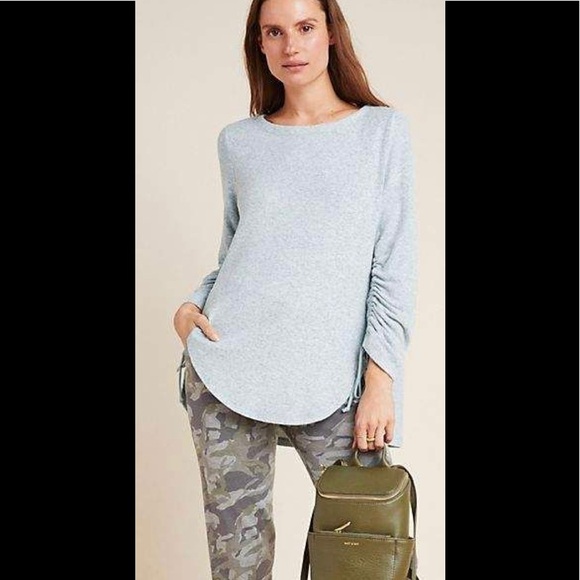 Anthropologie Saturday/Sunday Tenley Ruched Tunic - Picture 1 of 5